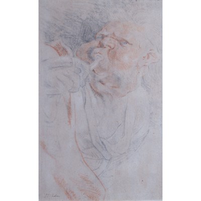 Lot 56 - Attributed to Jacob Jordaens Horn Player Bears...