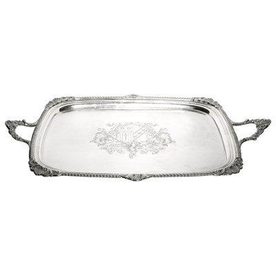 Lot 297 - George IV Silver Two-Handled Tray London,...
