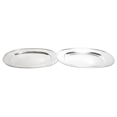 Lot 309 - Pair of German Silver Trays Total...