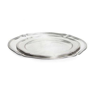 Lot 310 - Two German Silver Platters Length of larger 19...