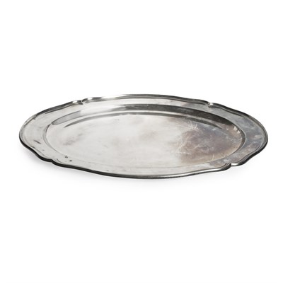 Lot 311 - German Silver Platter Length 25 inches,...