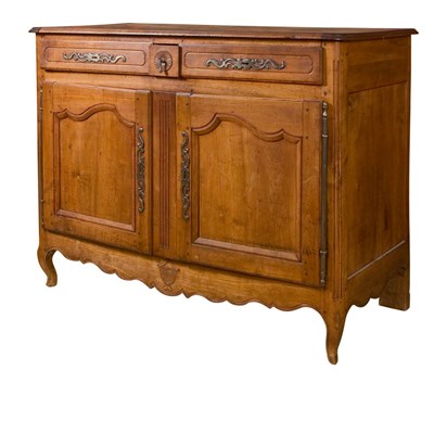 Lot 437 - Provincial Louis XV Cherry and Beechwood...