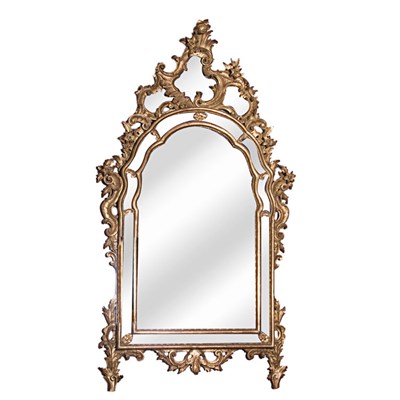 Lot 343 - Italian Rococo Style Gilt-Wood and Mirror...
