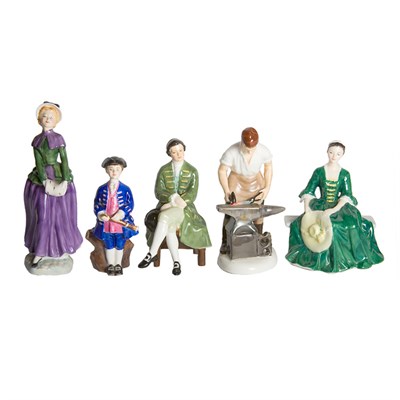 Lot 421 - Group of Seven Royal Doulton Figures