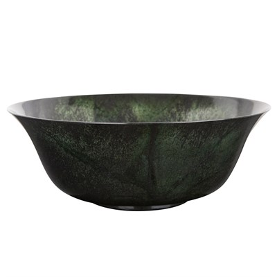 Lot 273 - Chinese Spinach Jade Bowl Of thinly carved...