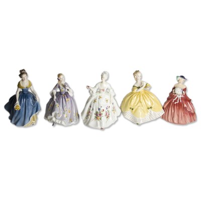 Lot 444 - Group of Seven Royal Doulton Figures of Ladies