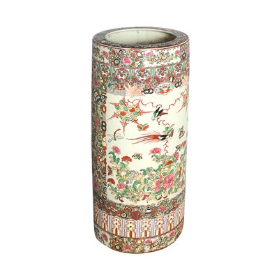 Lot 460 - Chinese Famille Rose Porcelain Umbrella Stand...