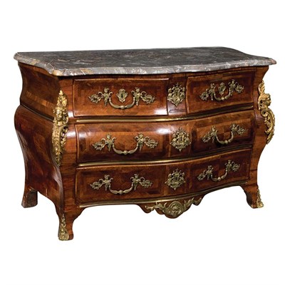 Lot 247 - Early Provincial Louis XV Gilt-Bronze Mounted...