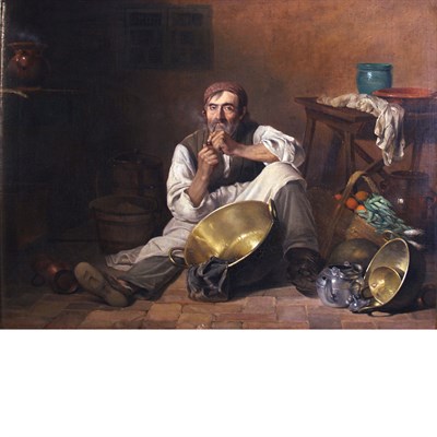 Lot 5 - European School 19th Century A Well Earned...