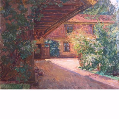 Lot 44 - Thorolf Holmboe Norwegian, 1866-1935 A Cottage...