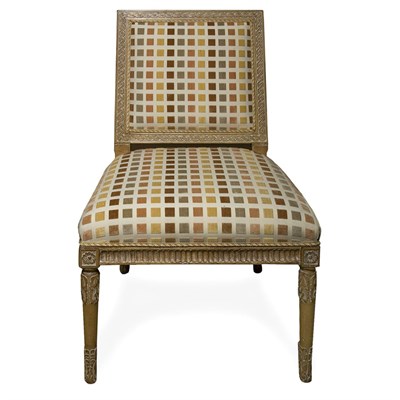 Lot 95 - Louis XVI Style Carved Beechwood Side Chair