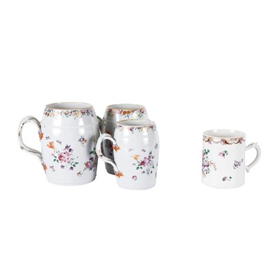 Lot 124 - Set of Three Chinese Export Famille Rose...