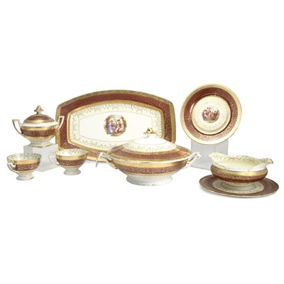 Lot 223 - Austrian Style Figural and Gilt Decorated...