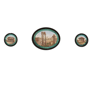 Lot 118 - Three Italian Miniature Micromosaic Plaques...