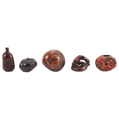 Lot 24 - Group of Five Japanese Netsuke 19th Century...