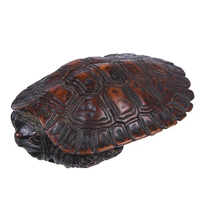 Lot 25 - Japanese Boxwood Tortoise 19th Century The...