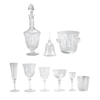 Lot 123 - Saint Louis Cut and Engraved Glass Cocktail...