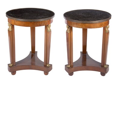 Lot 129 - Pair of Empire Style Gilt-Metal Mounted...