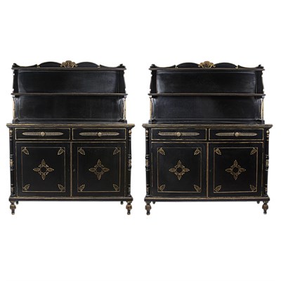 Lot 426 - Pair of Empire Style Gilt-Metal Mounted and...