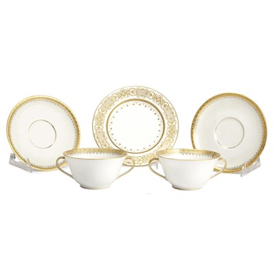 Lot 318 - Set of Eleven Limoges Gilt Decorated Porcelain...
