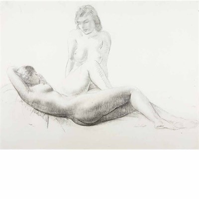 Lot 9 - Leon Kroll American, 1884-1974 Figure Study of...