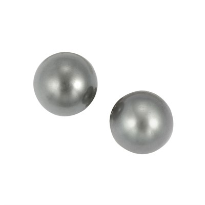 Lot 271 - Pair of Gray Cultured Pearl Earclips