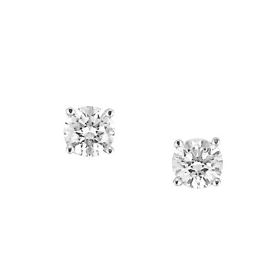Lot 100 - Pair of Diamond Stud Earrings
