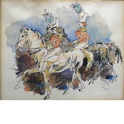 Lot 70 - Walt Francis Kuhn American, 1877-1949 Parade...