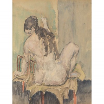 Lot 237 - Max Weber American, 1881-1961 Nude Seated on a...