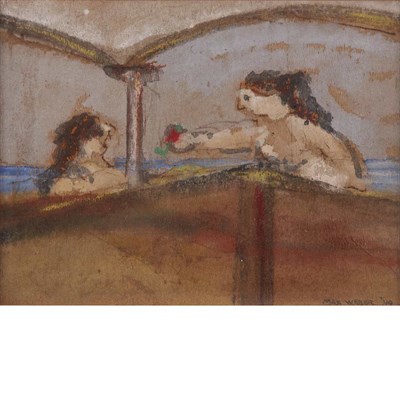 Lot 89 - Max Weber American, 1881-1961 At Sea (Two...