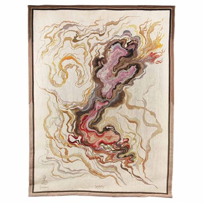 Lot 188 - Tapestry: Chaos Hand woven title Xaos in lower...