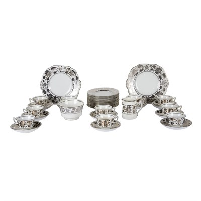 Lot 138 - Silver Lustre Decorated Pottery Partial Tea...