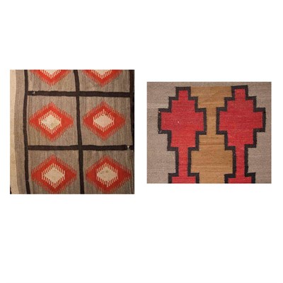 Lot 456 - Two Navajo Rugs Southwest United States, first...
