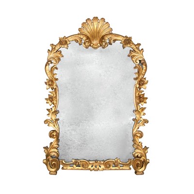 Lot 201 - Italian Rococo Style Gilt-Wood Mirror The...