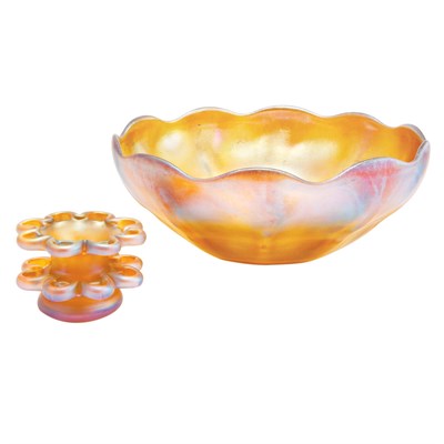 Lot 471 - Two Tiffany Favrile Glass Articles Comprising...