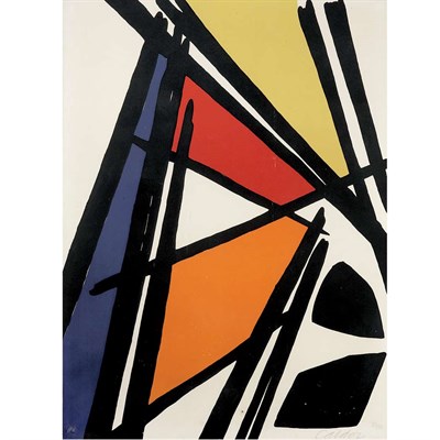 Lot 67 - Alexander Calder TRAVEAUX D'ACIER Color...