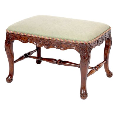 Lot 193 - Continental Rococo Fruitwood Tabouret Possibly...