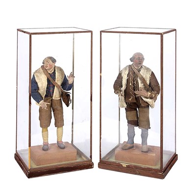 Lot 163 - Pair of Italian Creche Figures of Peasants...
