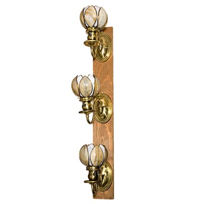 Lot 387 - Set of Three American Art Nouveau Gilt-Metal...
