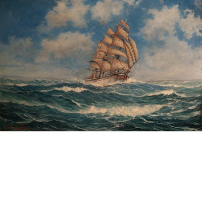 Lot 45 - Robert F. Lie American, 1899-1980 A Ship at...