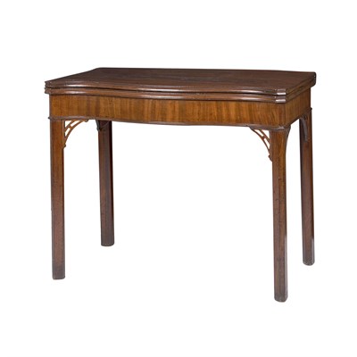 Lot 236 - George III Mahogany Fold-Over Game Table Circa...