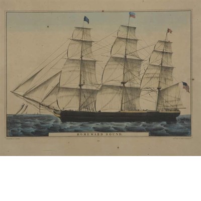 Lot 73 - Currier & Ives, publisher A CLIPPER SHIP IN A...