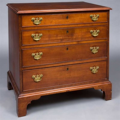 Lot 255 - Chippendale Cherry Chest of Drawers New...