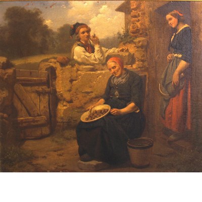 Lot 11 - Carl Wilhelm Hubner German, 1814-1879 An...