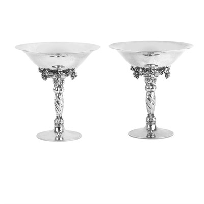 Lot 142 - Georg Jensen Danish, 1866-1935 Pair of...