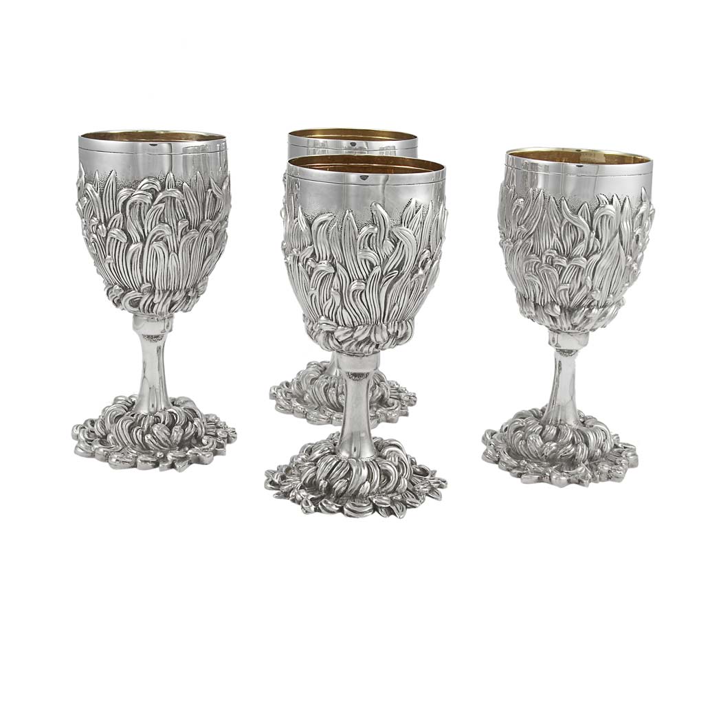 Lot 206 - Set of Eight Galmer Silversmiths Sterling...
