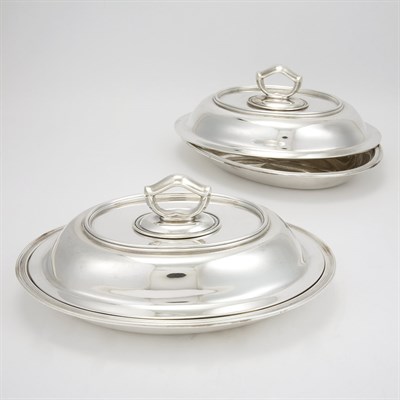 Lot 237 - Pair of Tiffany & Co. Makers Sterling Silver...