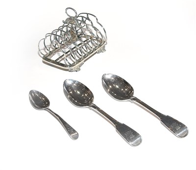 Lot 347 - Group of George III and George IV Silver...