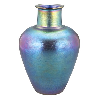 Lot 408 - Tiffany Favrile Glass Vase Circa 1917 Of ovoid...