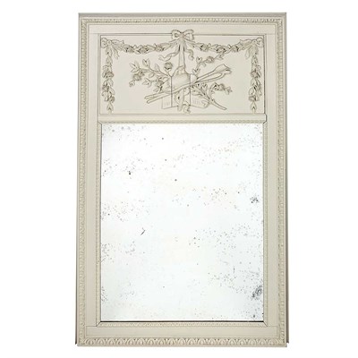 Lot 413 - Louis XVI Style Painted Trumeau The...